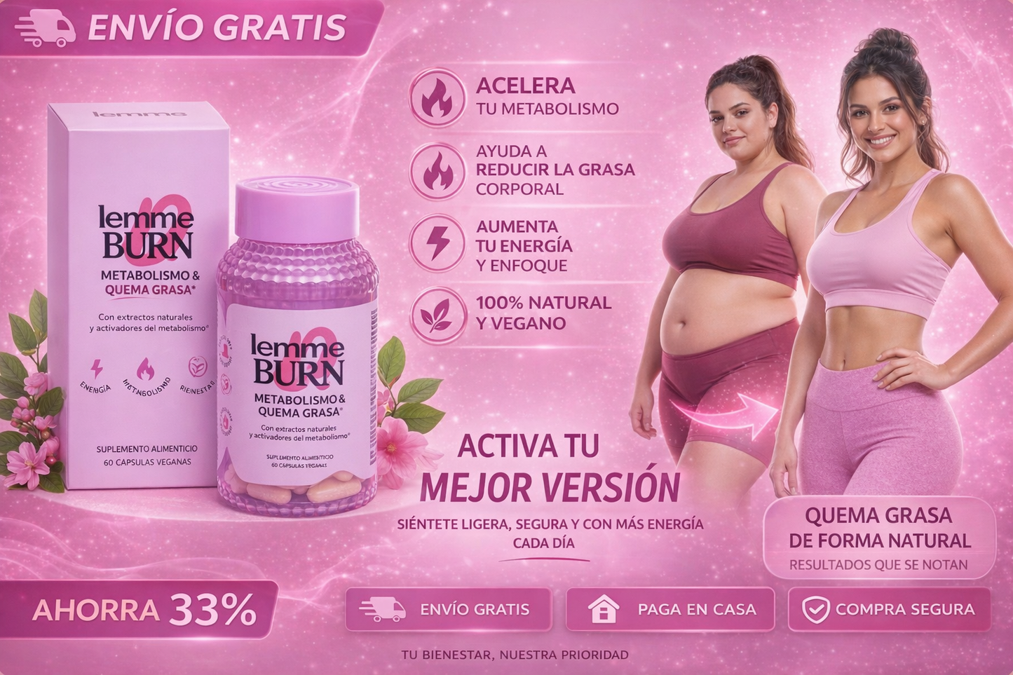 Lemme Burn Quema Grasa Rápido y Activa Tu Metabolismo de Forma Natural